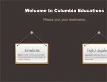 Tablet Screenshot of columbiaeducations.com